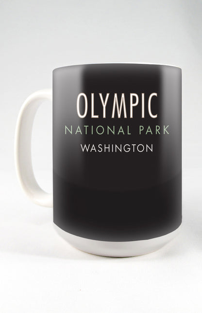 Olympic National Park, Washington (Mushrooms) - 15oz. Ceramic Mug