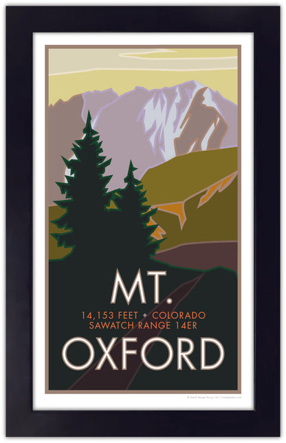 Mt. Oxford, Colorado - Colorado 14er - Poster