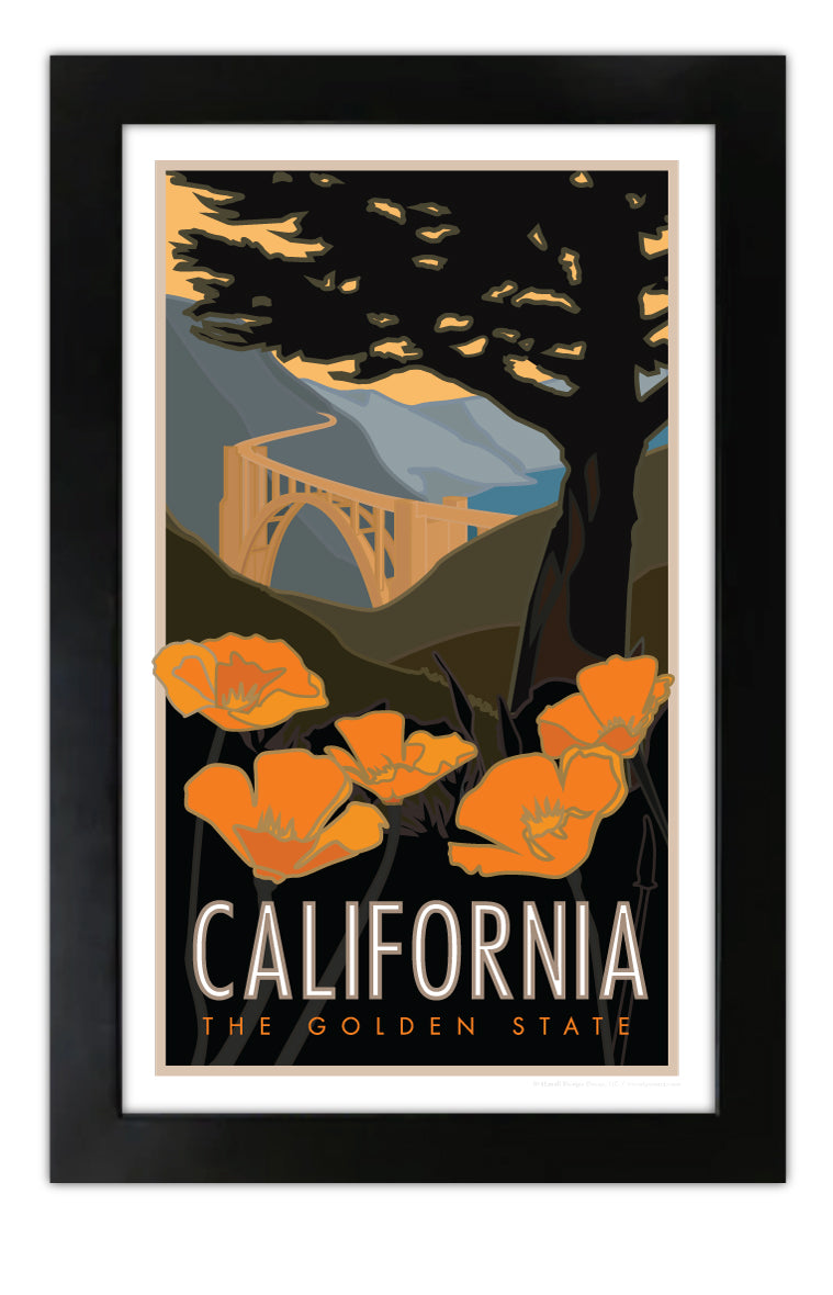 California - The Golden State - Poster