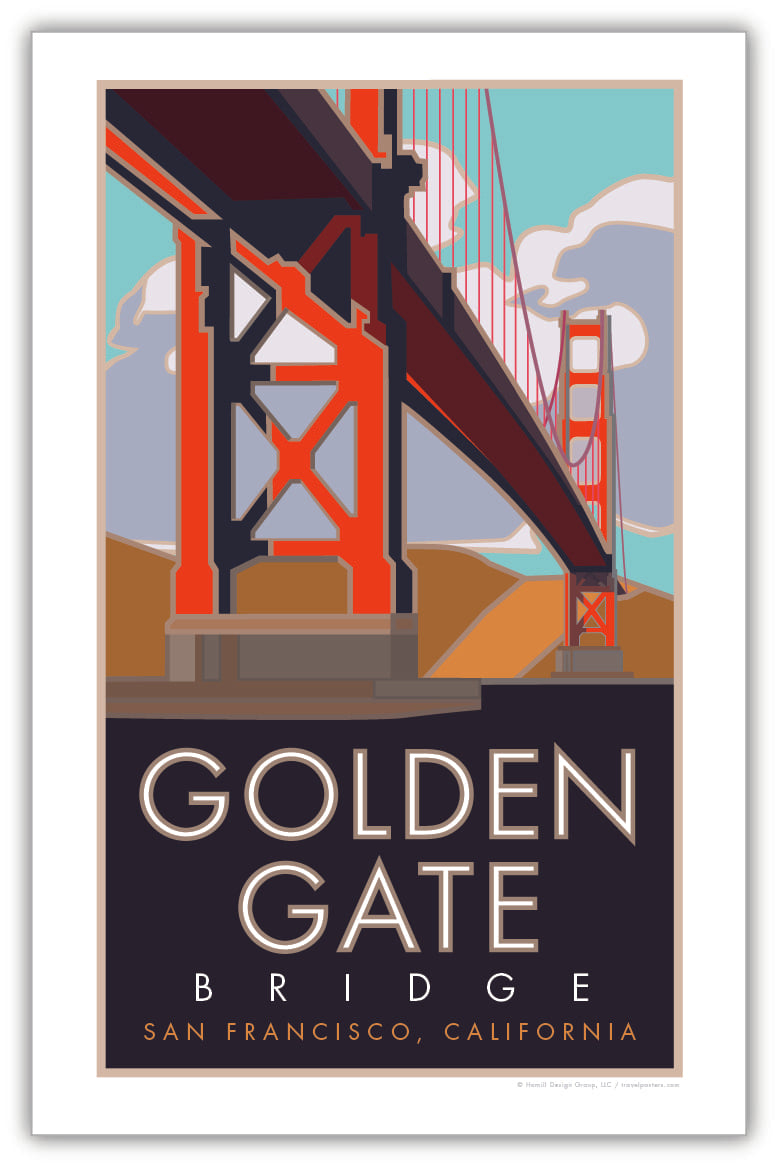 Golden Gate Bridge 1, San Francisco, California - Poster