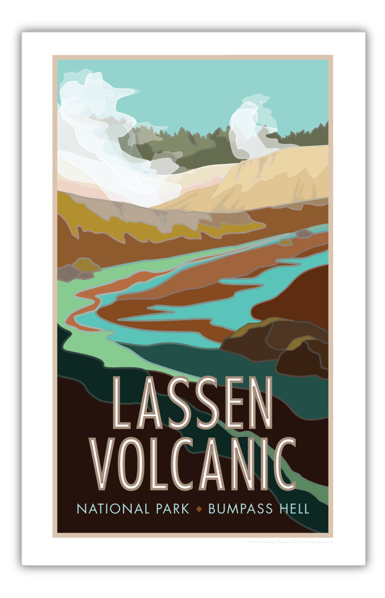 Lassen Volcanic National Park - Bumpass Hell - Poster