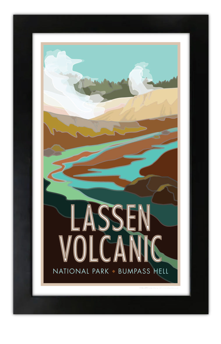 Lassen Volcanic National Park - Bumpass Hell - Poster