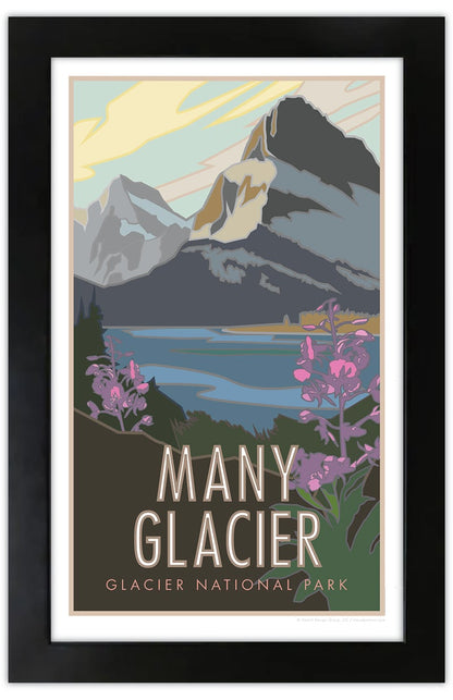 Many Glacier (Glacier National Park) Montana - Poster