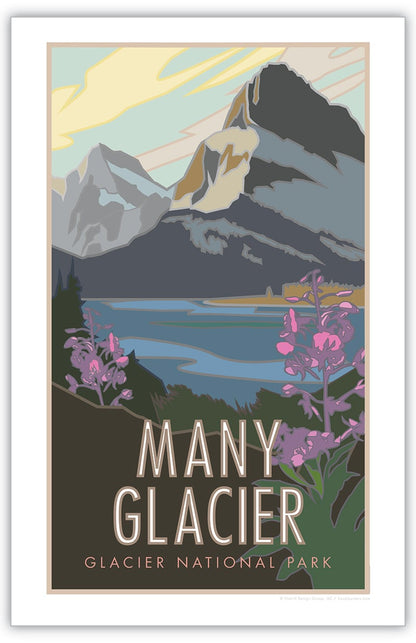 Many Glacier (Glacier National Park) Montana - Poster