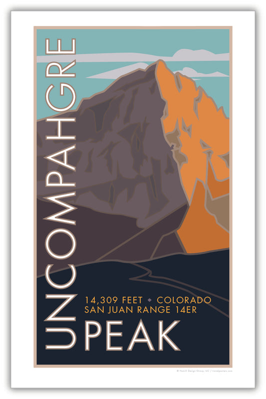 Uncompaghre Peak, Colorado - Colorado 14er - Poster