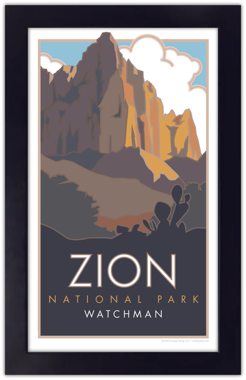 Zion National Park (The Watchman), Utah - Poster