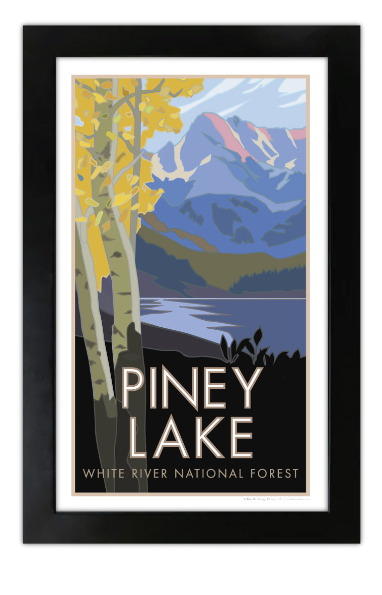 Piney Lake (with Aspens), Colorado - 11" x 17" Poster