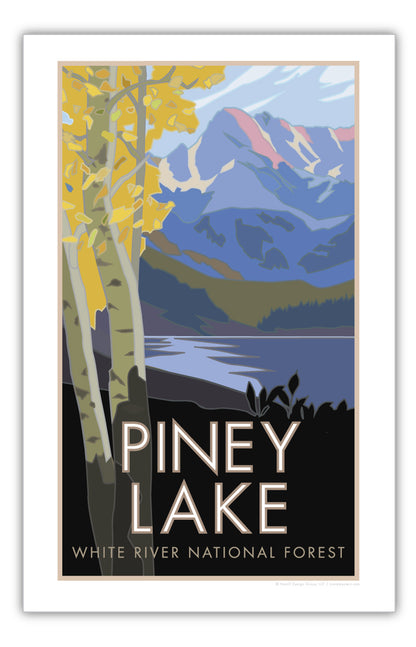 Piney Lake (with Aspens), Colorado - 11" x 17" Poster