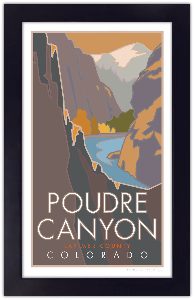 Poudre Canyon, Colorado - Poster