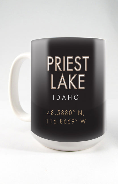 Priest Lake, Idaho - 15oz. Ceramic Mug