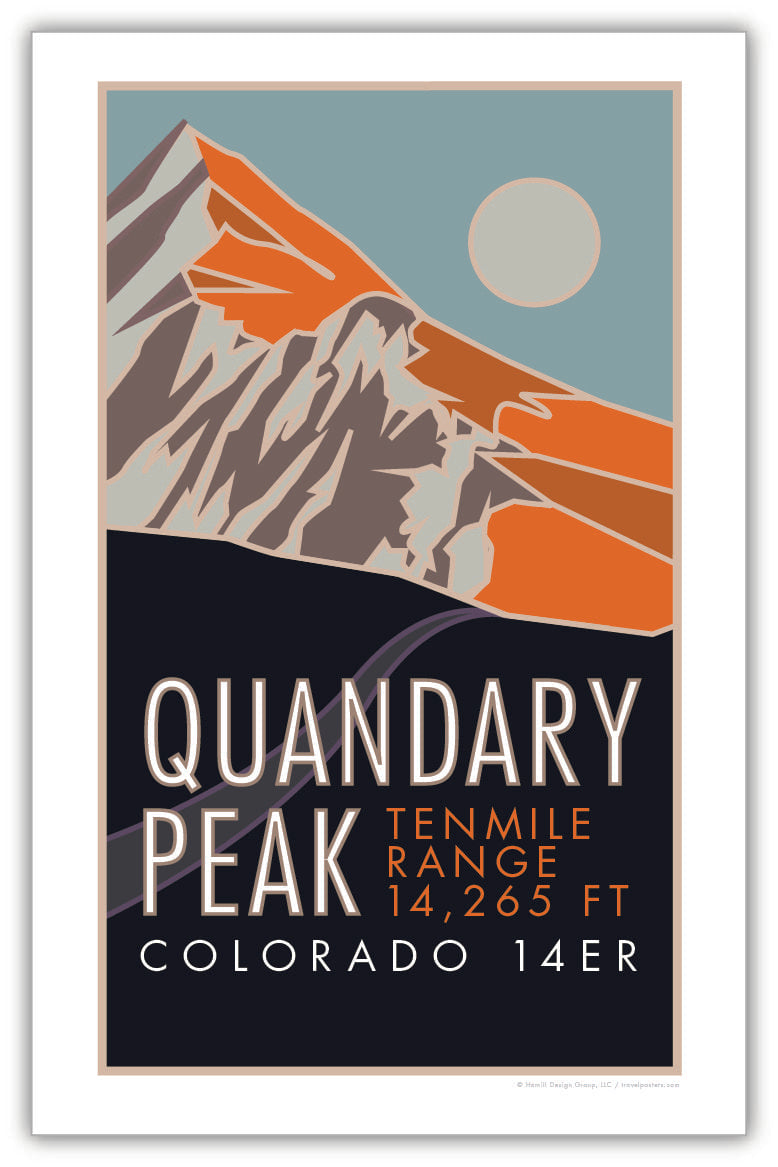 Quandary Peak, Colorado - Colorado 14er - Poster