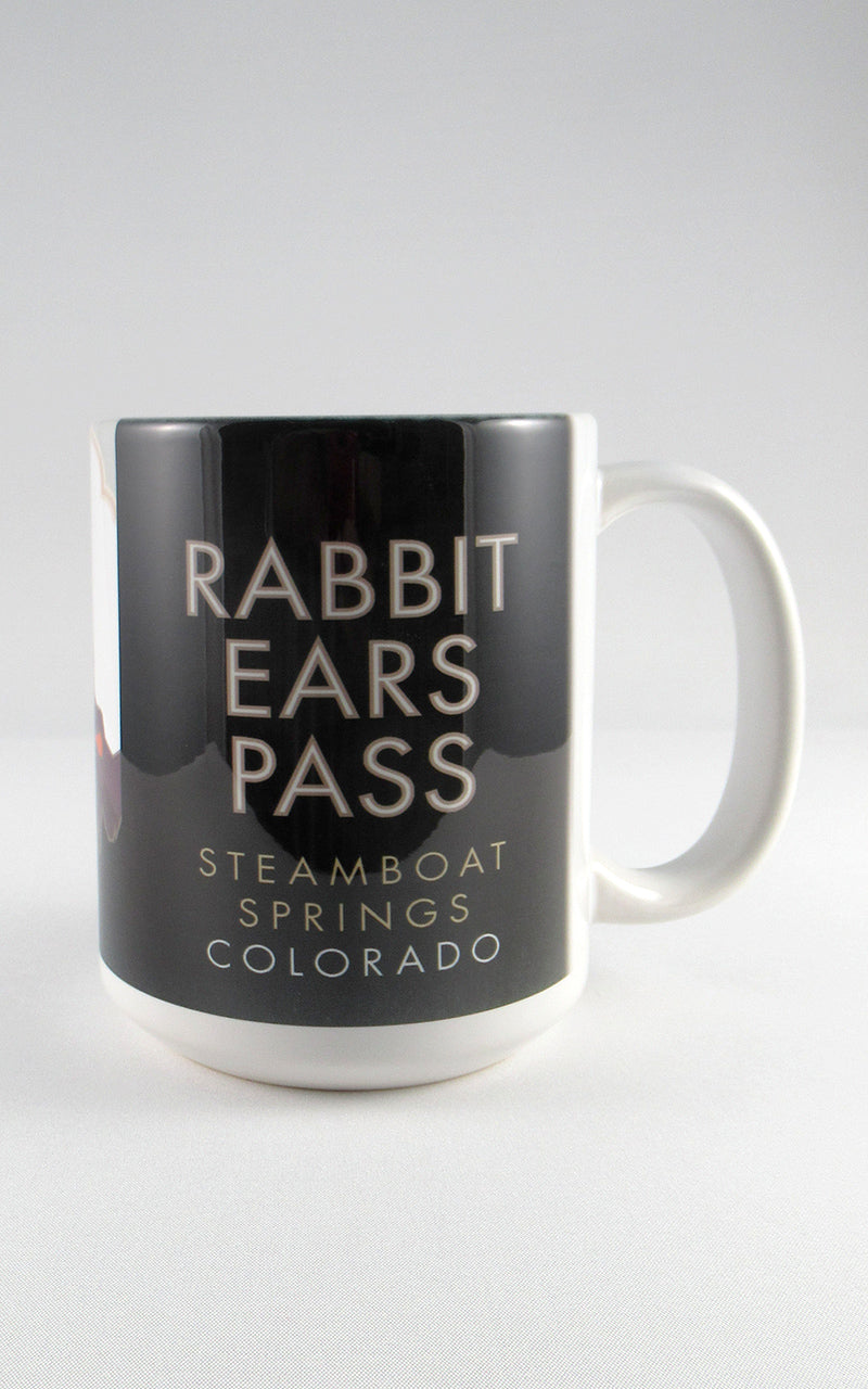 Rabbit Ears Pass, Colorado - 15oz. Ceramic Mug