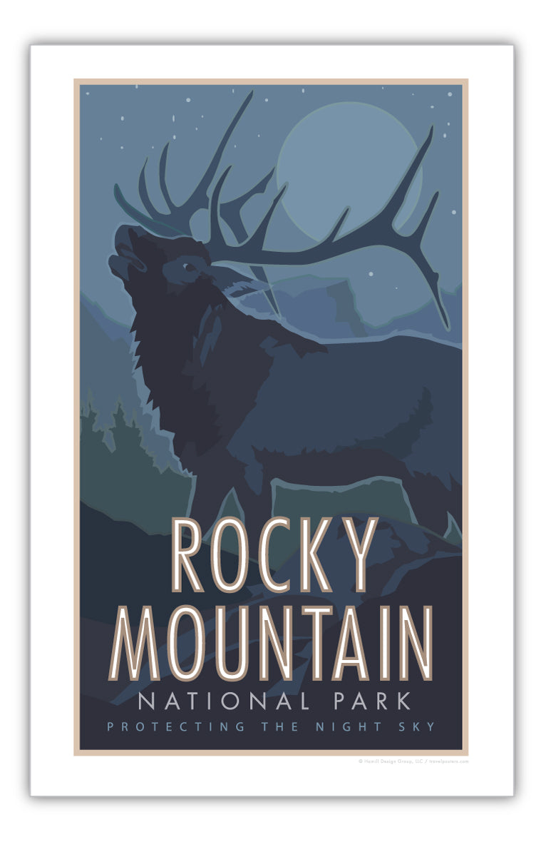 Rocky Mountain National Park 3 (Elk) - Poster