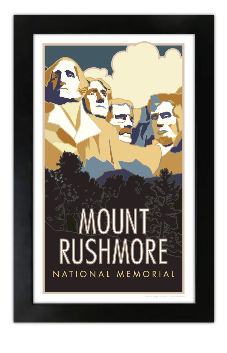 Mt. Rushmore National Memorial, South Dakota - Poster