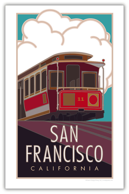 San Francisco (Cable Car), California - Poster