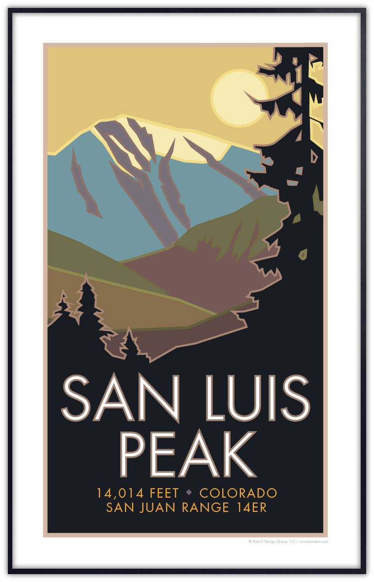 San Luis Peak, Colorado - Colorado 14er - Poster