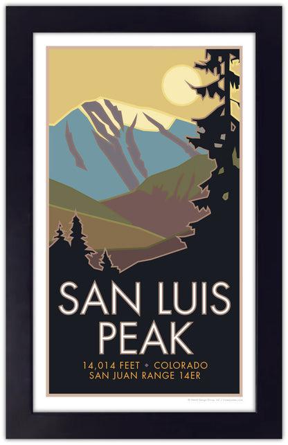 San Luis Peak, Colorado - Colorado 14er - Poster