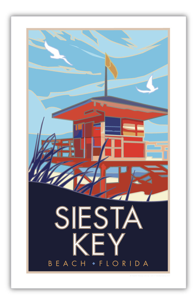 Siesta Key, Florida - Poster