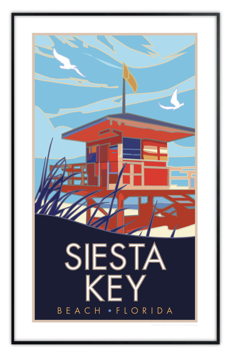 Siesta Key, Florida - Poster