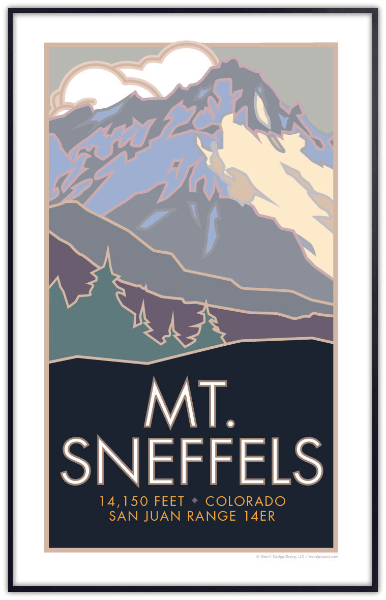 Mt. Sneffels, Colorado - Colorado 14er - Poster