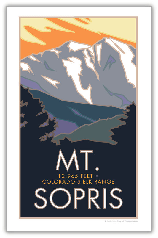 Mt. Sopris, Colorado - Poster