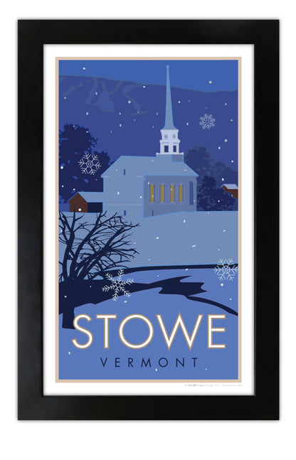 Stowe, Vermont - Village - Poster