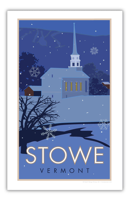 Stowe, Vermont - Village - Poster