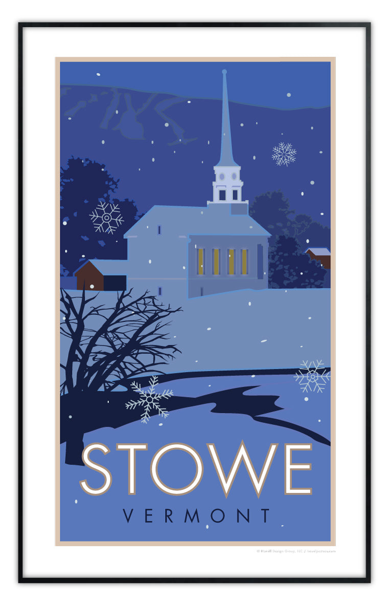 Stowe, Vermont - Village - Poster