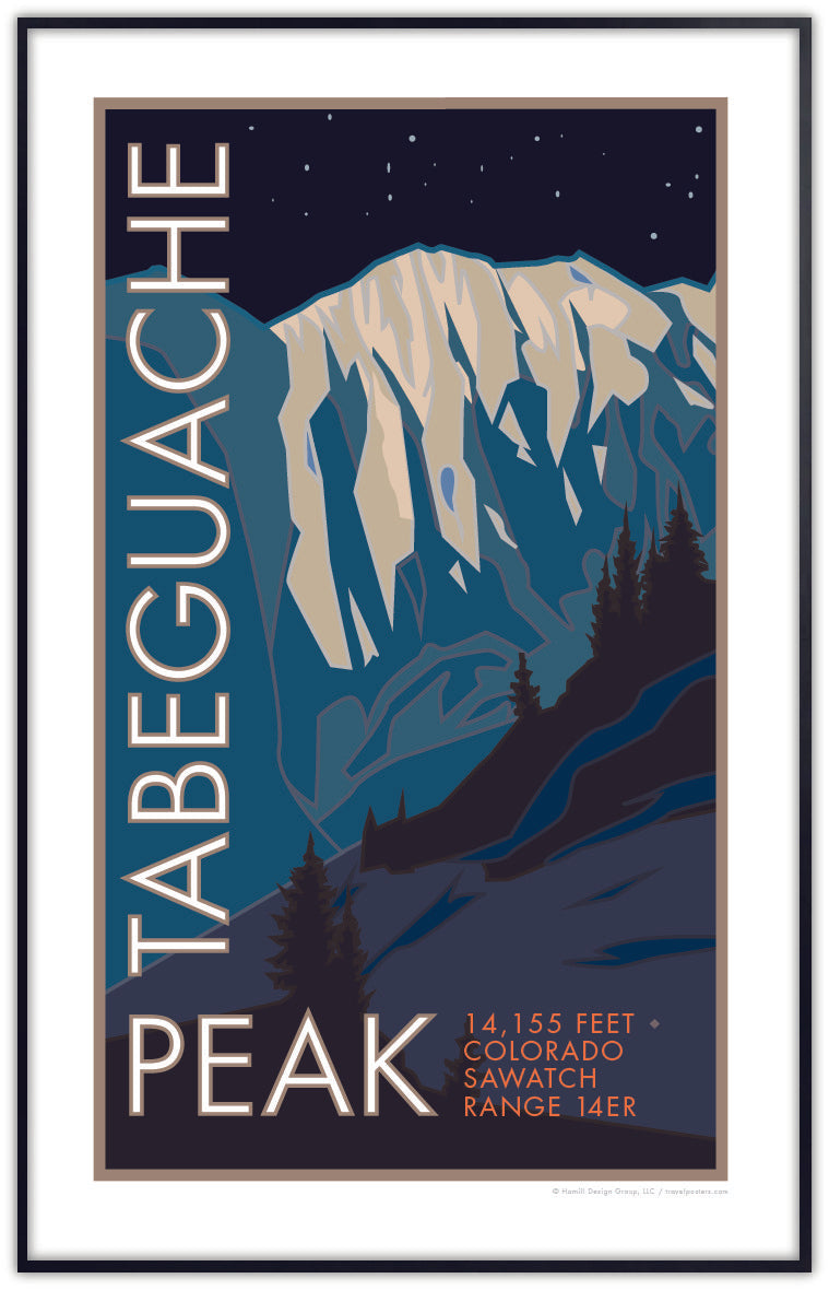 Tabeguache Peak, Colorado - Colorado 14er - Poster