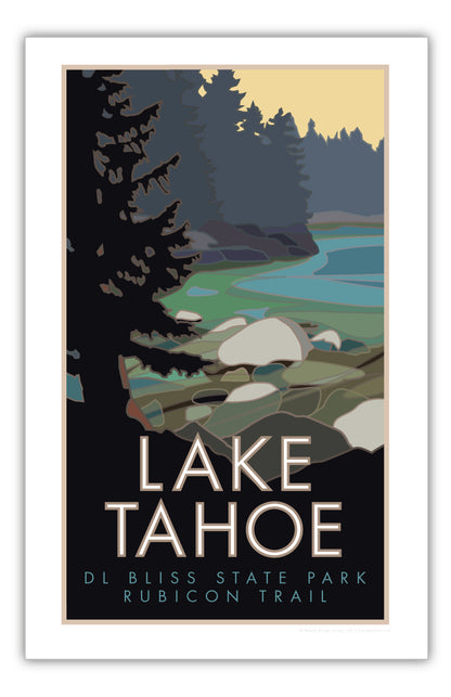 Lake Tahoe, D.L. Bliss State Park - Poster