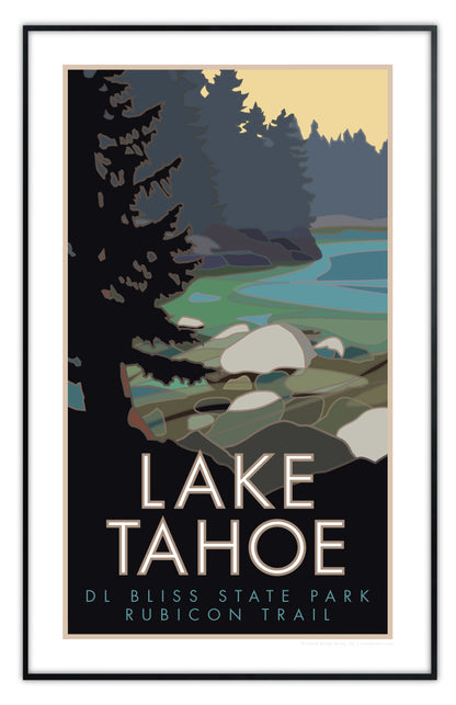 Lake Tahoe, D.L. Bliss State Park - Poster