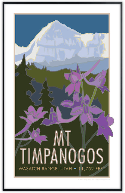 Mt. Timpanogos, Utah - Poster