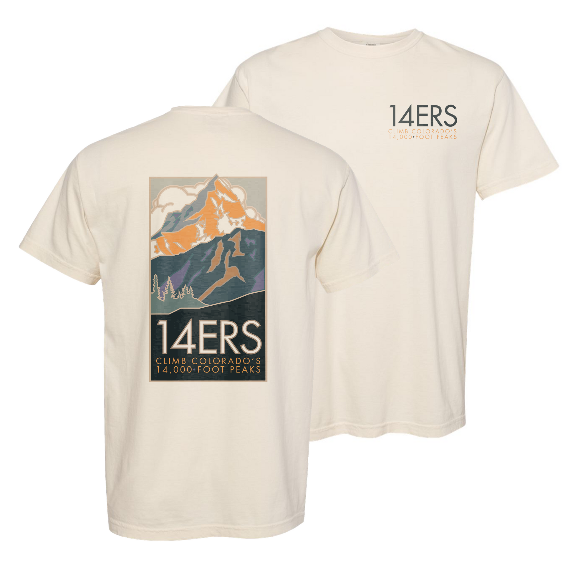 14ERS - Comfort Colors Heavyweight T-Shirt LARGE / Burnt Orange
