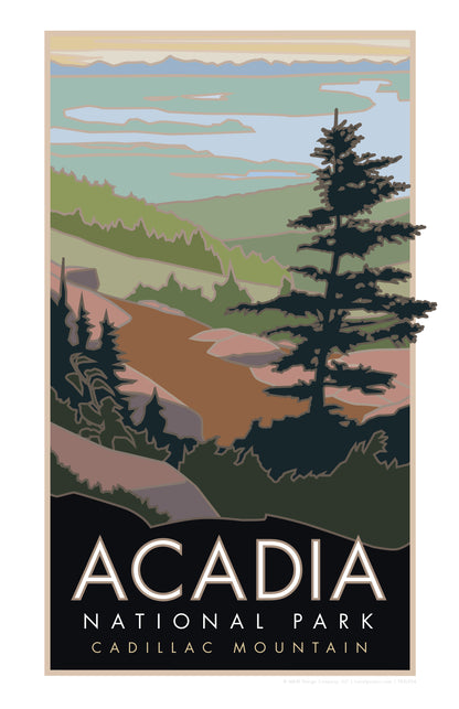 Acadia National Park, Cadillac Mountain, Maine - Poster