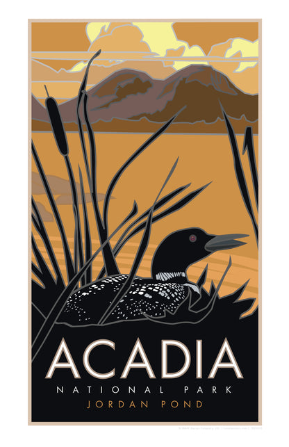 Acadia National Park, Jordan Pond, Maine - Poster