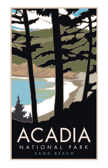 Acadia National Park, Sand Beach, Maine - Poster