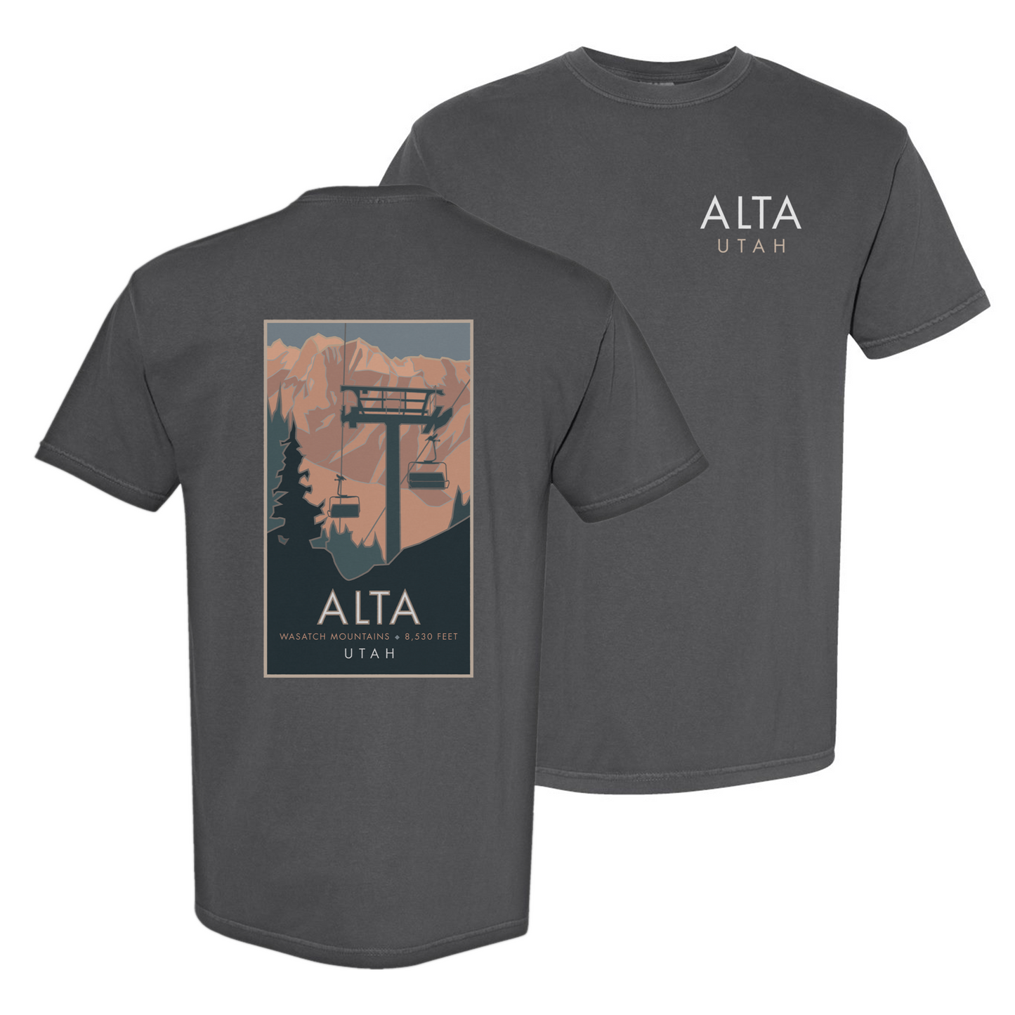 Alta, Utah - Comfort Colors Heavyweight T-Shirt