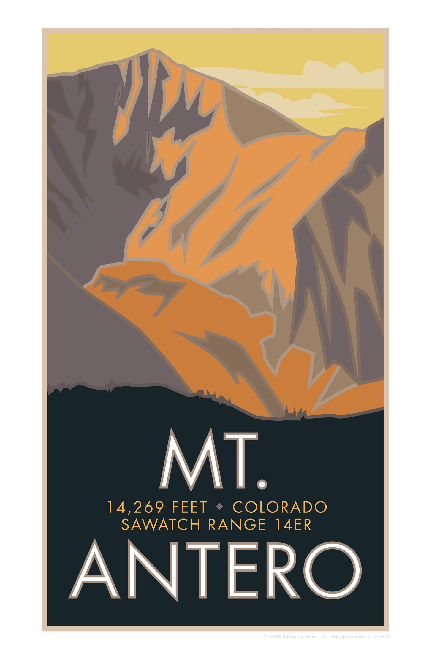 Mt. Antero, Colorado - Colorado 14er - Poster