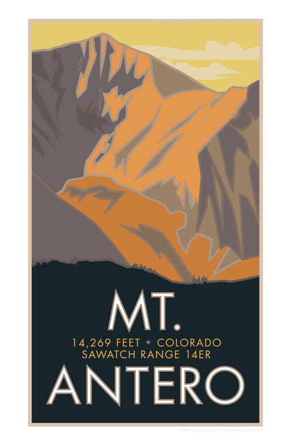 Mt. Antero, Colorado - Colorado 14er - Poster