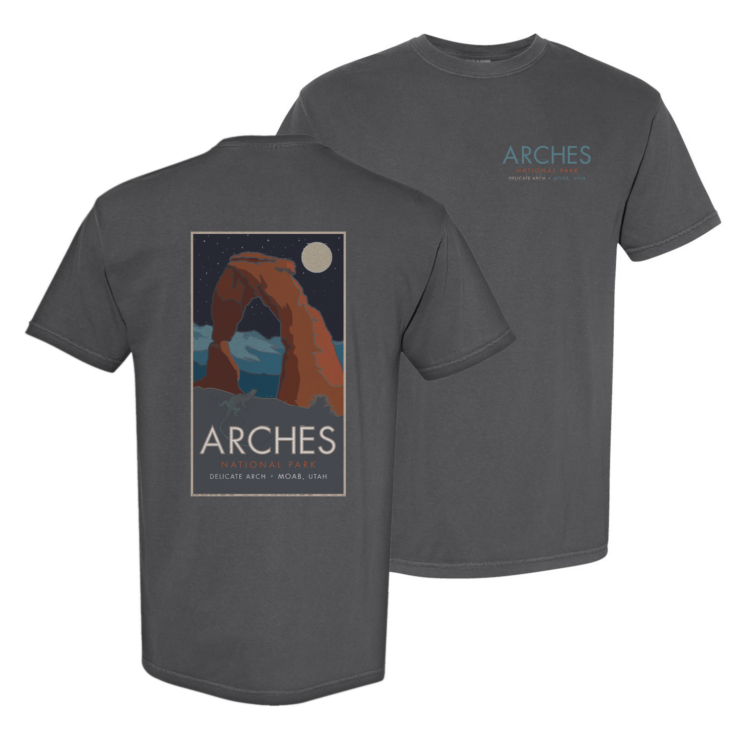 Arches National Park, Delicate Arch at Night, Utah - Comfort Colors Heavyweight T-Shirt