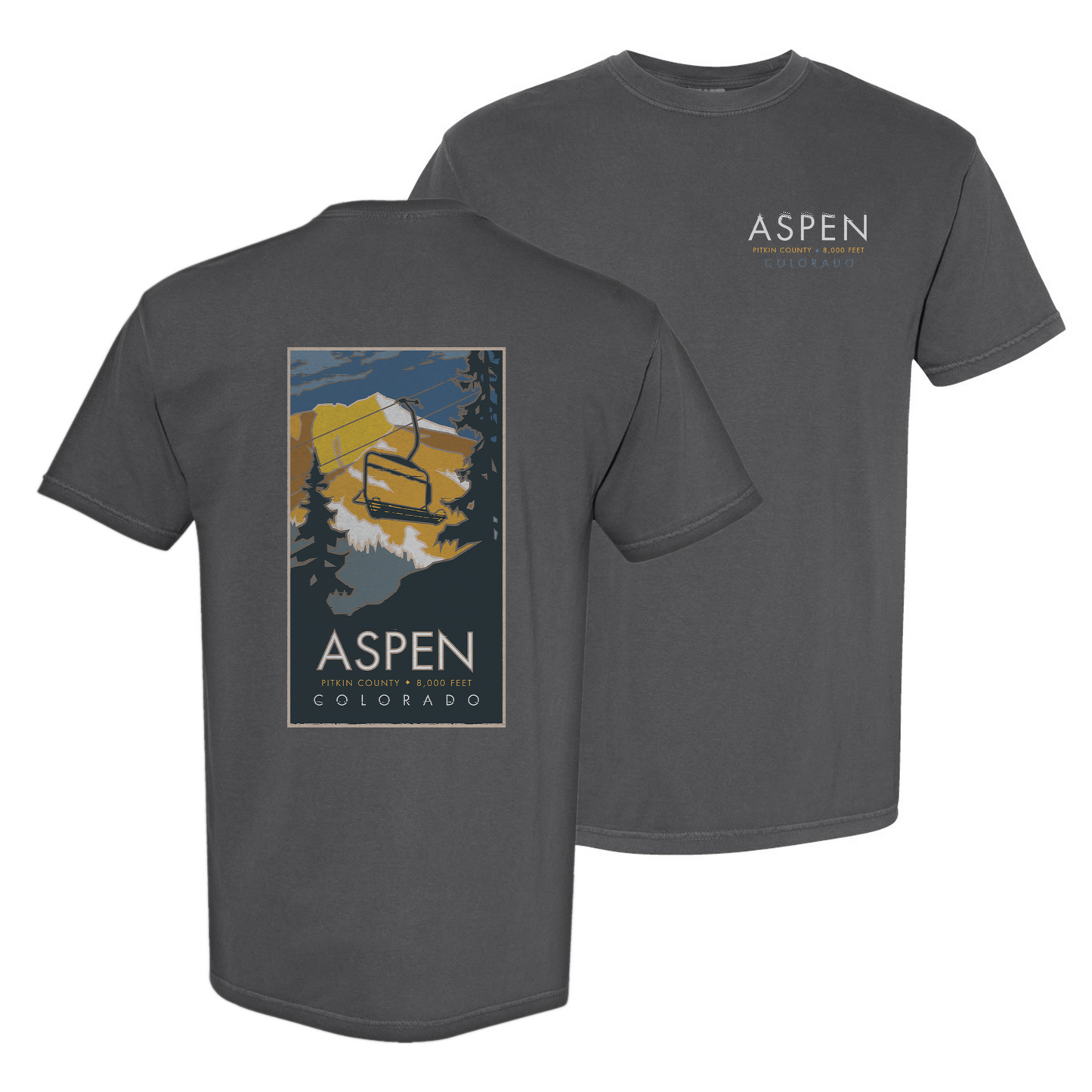 Aspen, Colorado - Comfort Colors Heavyweight T-Shirt