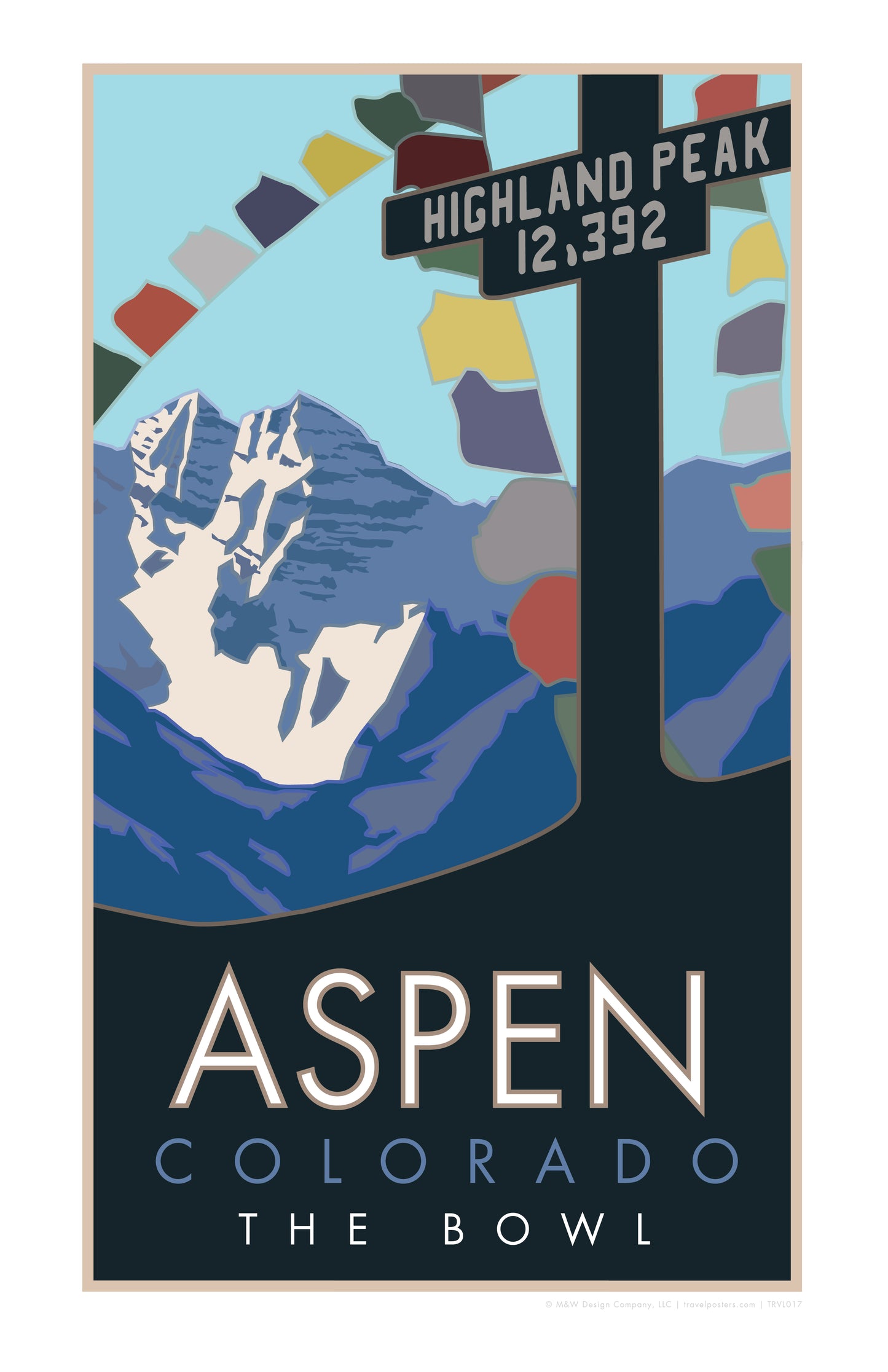 Aspen, Colorado (Highland Peak Bowl) - Poster