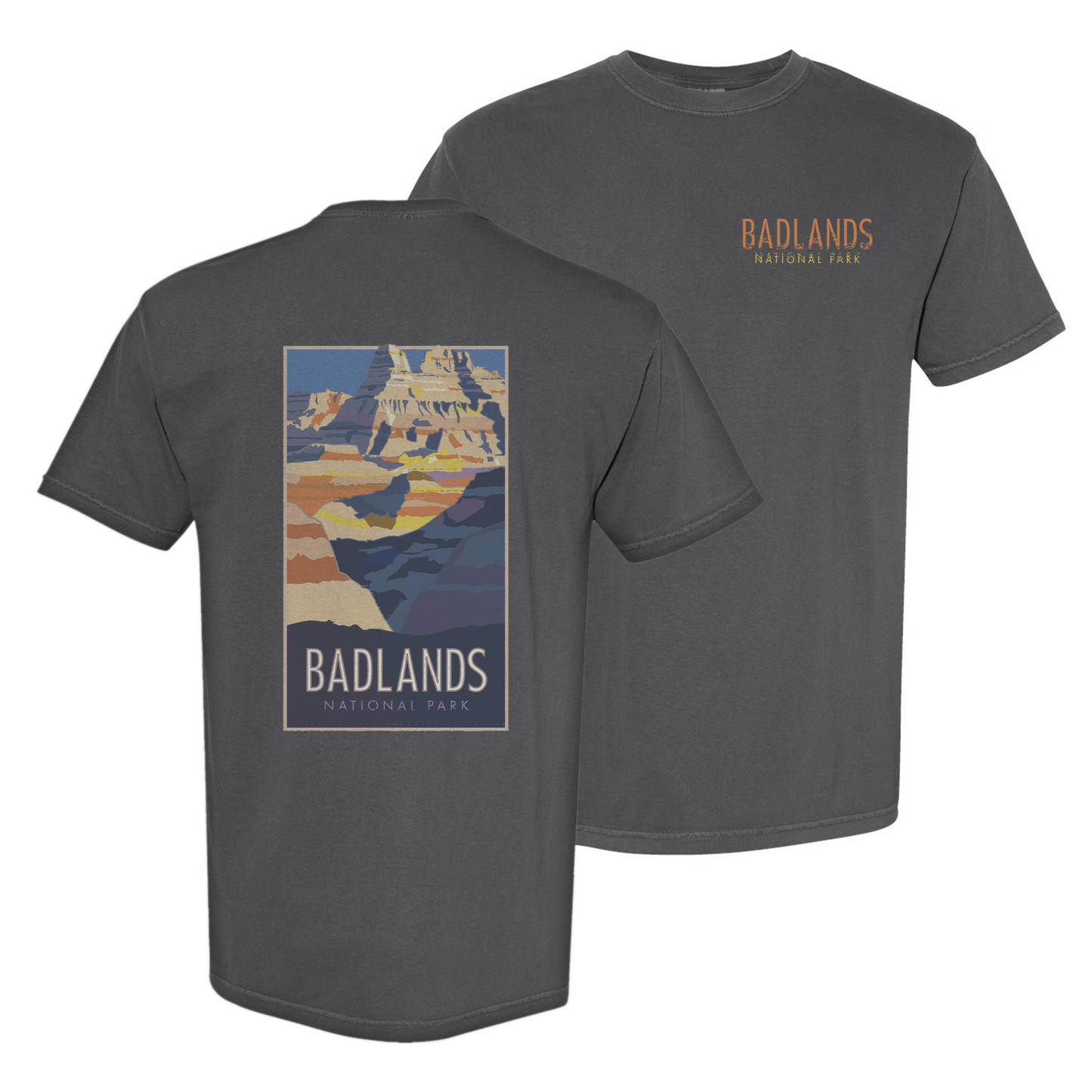 Badlands National Park - Comfort Colors Heavyweight T-Shirt