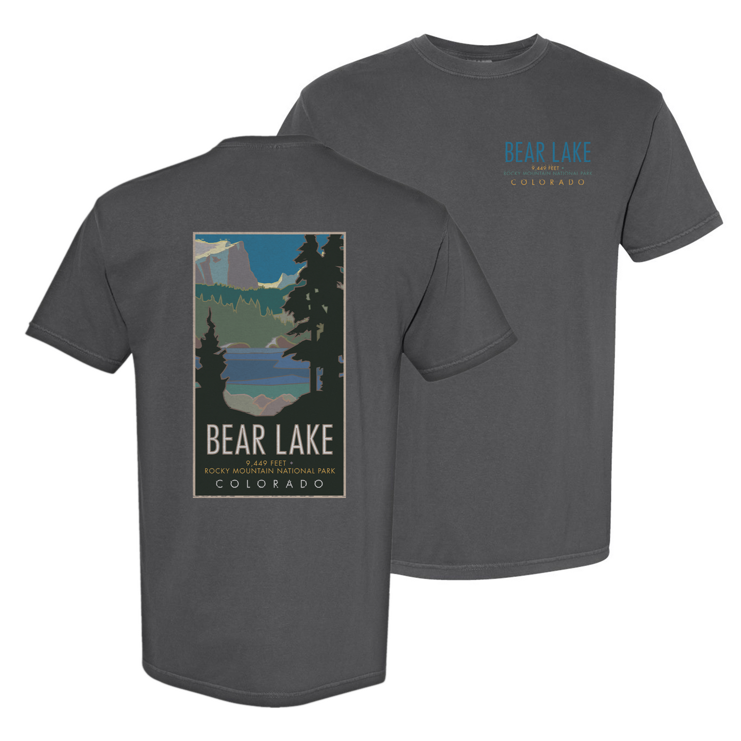 Bear Lake #1, Rocky Mountain National Park, Colorado - Comfort Colors Heavyweight T-Shirt