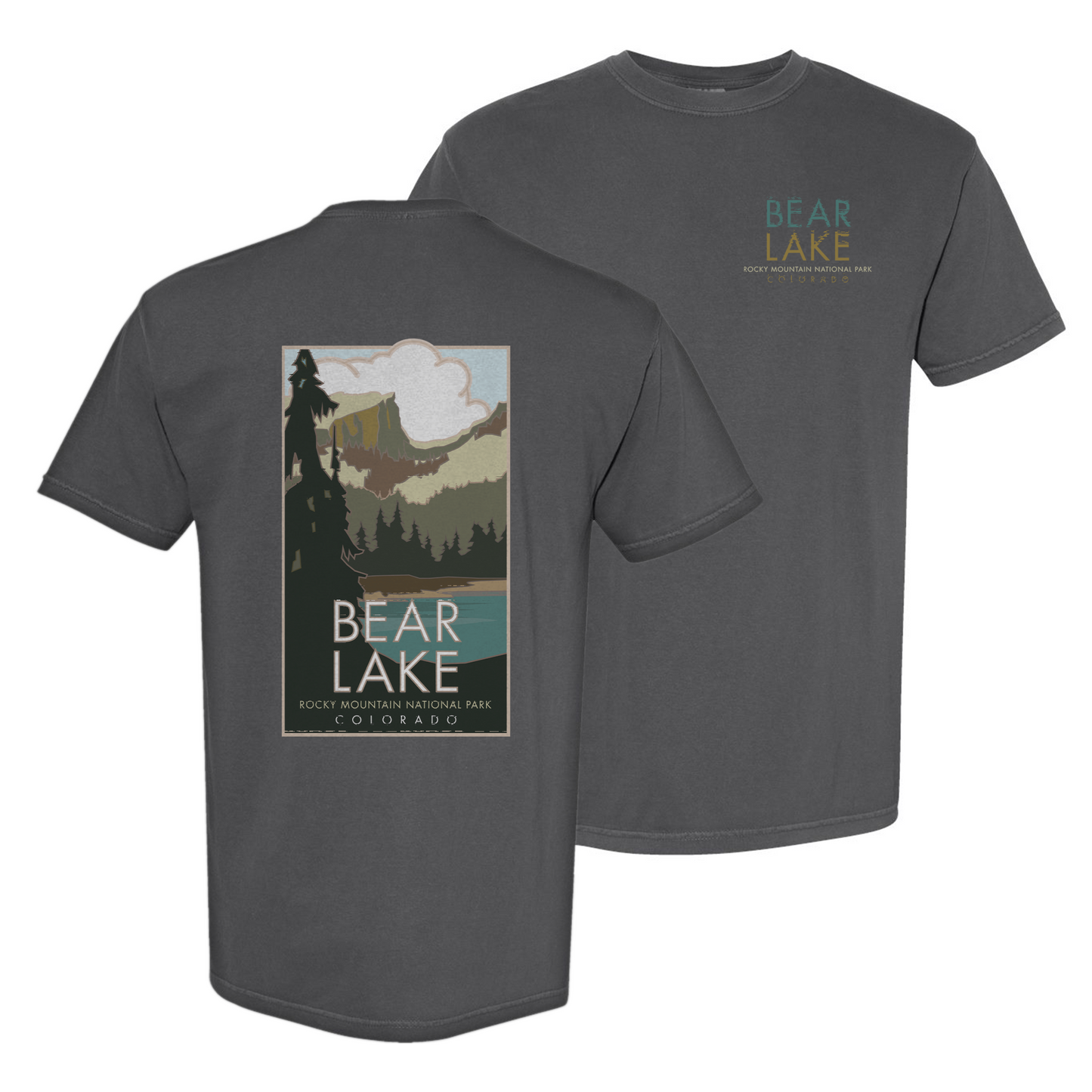 Bear Lake #2, Rocky Mountain National Park, Colorado - Comfort Colors Heavyweight T-Shirt