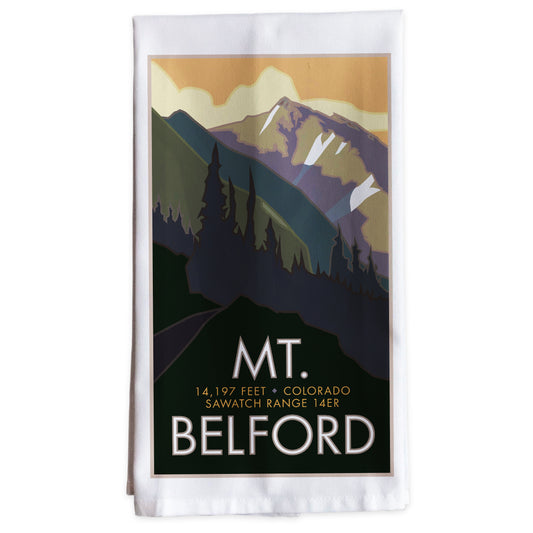 Mt. Belford, Colorado - Colorado 14er -Tea Towel