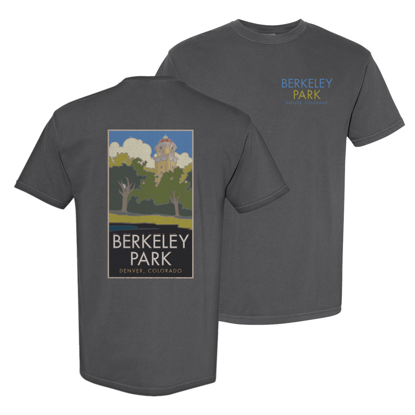 Berkeley Park, Denver, Colorado - Comfort Colors Heavyweight T-Shirt