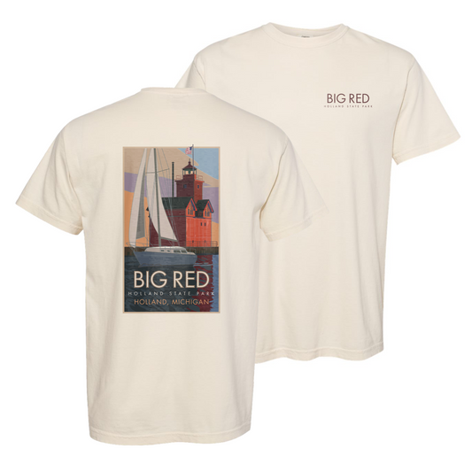 BIGREDHOLLANDMICHIGAN - Comfort Colors Heavyweight T-Shirt