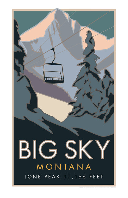 Big Sky, Montana - Poster