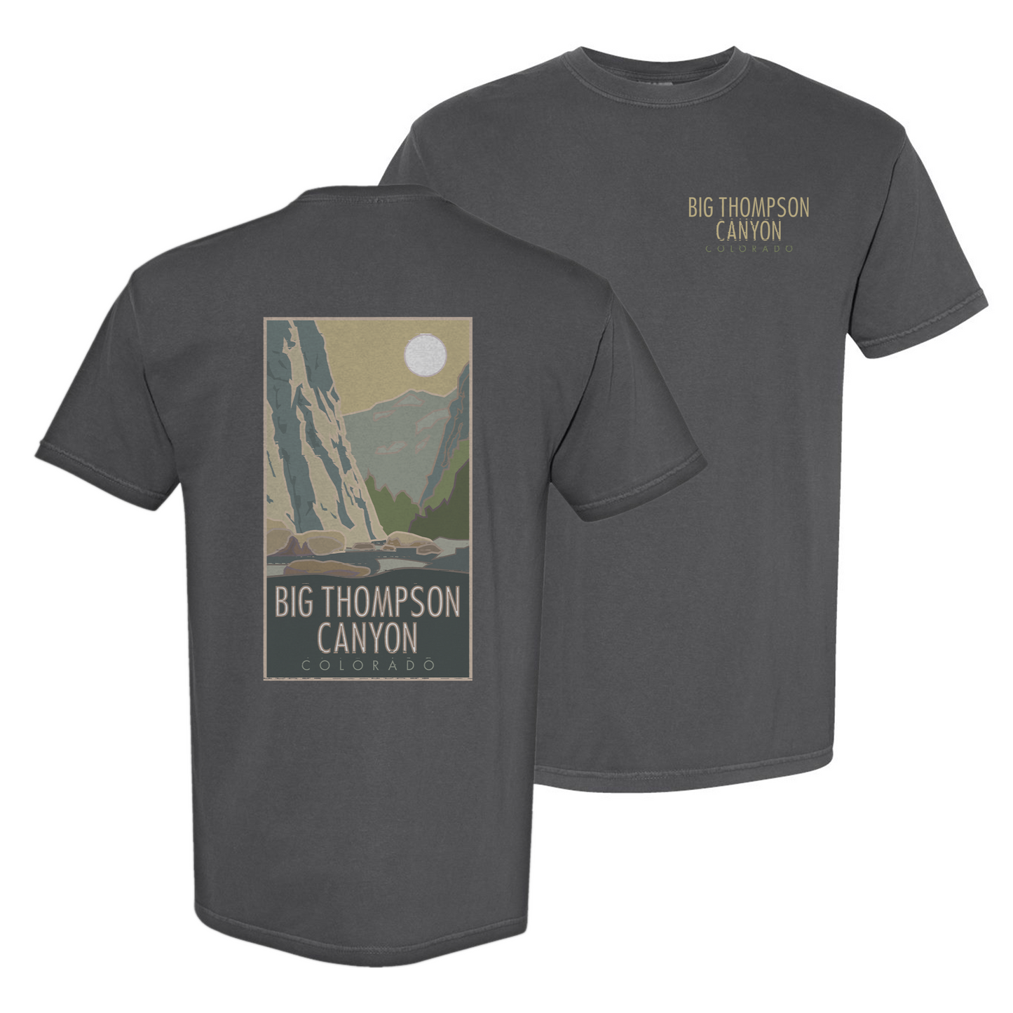 Big Thompson Canyon, Colorado - Comfort Colors Heavyweight T-Shirt